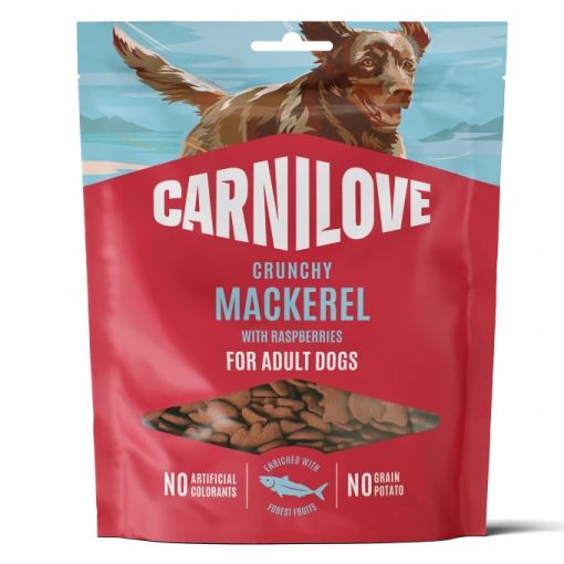 Carnilove Dog Snack Crunchy Mackerel with Raspberries 200g Carnilove Dog Snack Crunchy Mackerel with Raspberries 200g