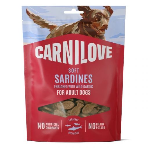 Carnilove Dog Snack Soft Sardines with Wild Garlic 200g Carnilove Dog Snack Soft Sardines with Wild Garlic 200g