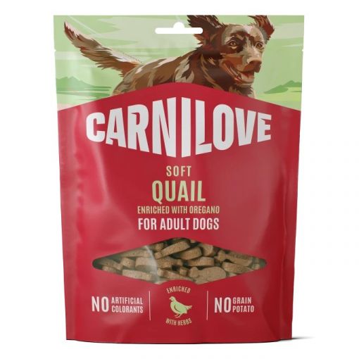 Carnilove Dog Snack Soft Quail with Oregano 200g Carnilove Dog Snack Soft Quail with Oregano 200g