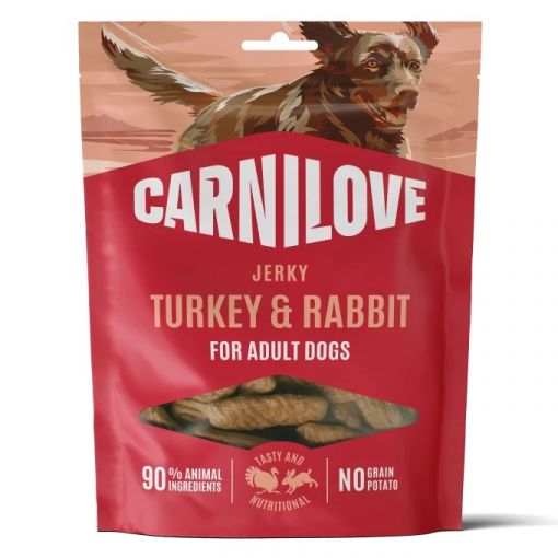 Carnilove Dog Snack Jerky Turkey & Rabbit 100g Carnilove Dog Snack Jerky Turkey & Rabbit 100g