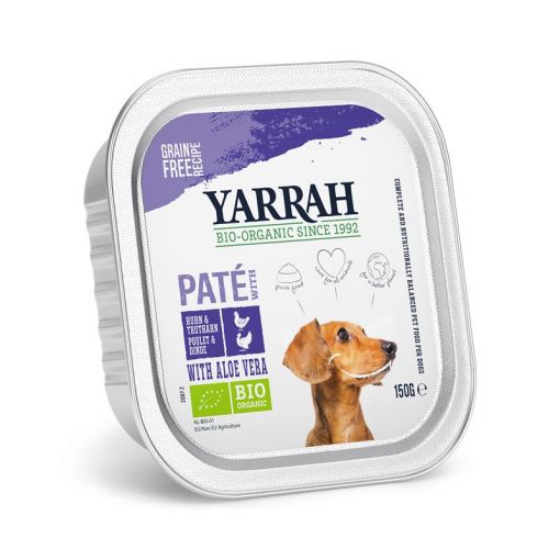 Yarrah Bio Dog Pastete Huhn & Truthahn  150g (Menge: 12 je Bestelleinheit)
