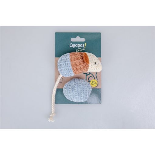 Quapas Cat Toy Mouse & Ball 2 Stück