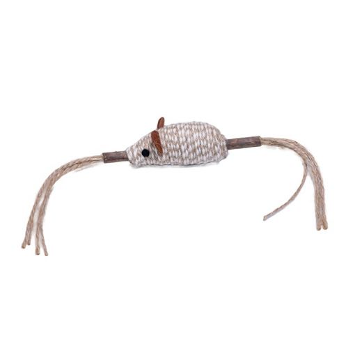 Quapas Cat Toy Mouse witth Feathers