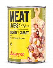 Josera Meat Lovers Menu Chicken with Carrot 400 g (Menge: 6 je Bestelleinheit)