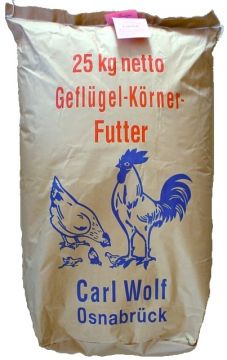 Carl Wolf Geflügelkörnerfutter 25kg Carl Wolf Geflügelkörnerfutter 25kg