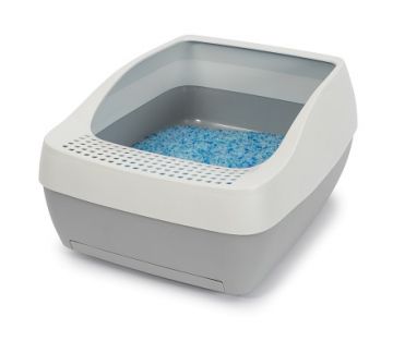 PetSafe Katzentoilette Deluxe mit Kristall-Katzenstreu PetSafe Katzentoilette Deluxe mit Kristall-Katzenstreu