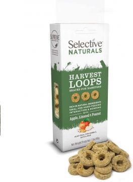 Supreme Science Selective Naturals Harvest Loops Apfel, Leinsamen & Erdnuss 80 g