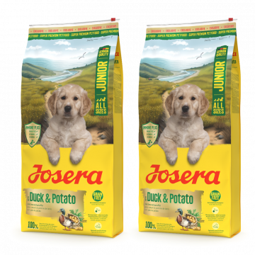 Josera Duck & Potato Junior 2 x 12,5 kg Sparpaket Josera Duck & Potato Junior 2 x 12,5 kg Sparpaket
