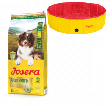 Josera Active Nature 12,5 kg + Hundepool 120x30 cm gratis