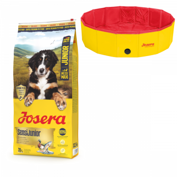 Josera SensiJunior Medi/Maxi 12,5 kg + Hundepool 120x30 cm gratis