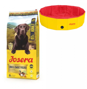 Josera Duck & Sweet Potato Medi/Maxi 12,5 kg + Hundepool 120x30 cm gratis