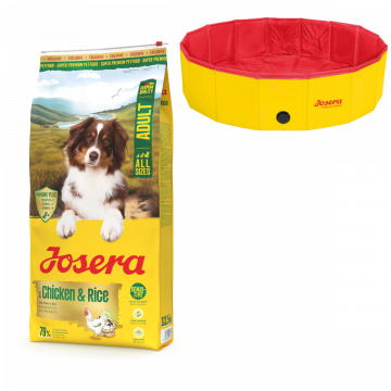 Josera Chicken & Rice 12,5 kg + Hundepool 120x30 cm gratis