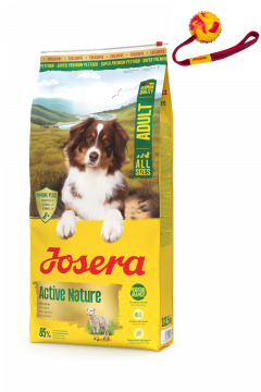 Josera Active Nature 12,5 kg + Wurfball gratis Josera Active Nature 12,5 kg + Wurfball gratis