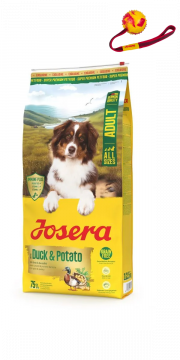 Josera Ente & Kartoffel 12,5 kg + Wurfball gratis Josera Ente & Kartoffel 12,5 kg + Wurfball gratis