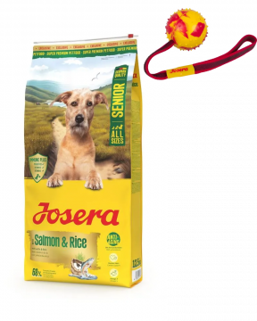 Josera Lachs & Reis Senior 12,5 kg + Wurfball gratis