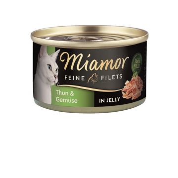 Miamor Dose Feine Filets Heller Thunfisch & Gemüse 100 g (Menge: 24 je Bestelleinheit) Miamor Dose Feine Filets Heller Thunfisch & Gemüse 100 g (Menge: 24 je Bestelleinheit)