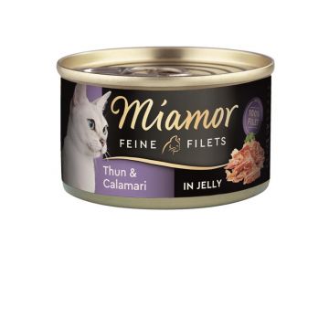 Miamor Dose Feine Filets Thunfisch & Calamaris 100 g (Menge: 24 je Bestelleinheit) Miamor Dose Feine Filets Thunfisch & Calamaris 100 g (Menge: 24 je Bestelleinheit)