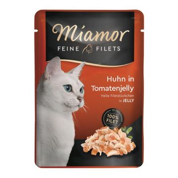 Miamor FB Feine Filets Huhn in Tomatenjelly 100 g (Menge: 24 je Bestelleinheit) Miamor FB Feine Filets Huhn in Tomatenjelly 100 g (Menge: 24 je Bestelleinheit)
