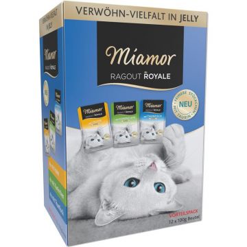 Miamor FB Ragout Royale Multibox in Jelly 12 x 100 g (Menge: 4 je Bestelleinheit) Miamor FB Ragout Royale Multibox in Jelly 12 x 100 g (Menge: 4 je Bestelleinheit)