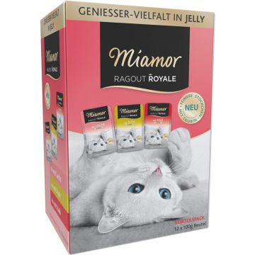 Miamor FB Ragout Royale Multibox in Jelly 12 x 100 g (Menge: 4 je Bestelleinheit) Miamor FB Ragout Royale Multibox in Jelly 12 x 100 g (Menge: 4 je Bestelleinheit)
