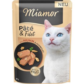 Miamor PB Pâté & Filet mit Huhn 85g (Menge: 10 je Bestelleinheit) Miamor PB Pâté & Filet mit Huhn 85g (Menge: 10 je Bestelleinheit)