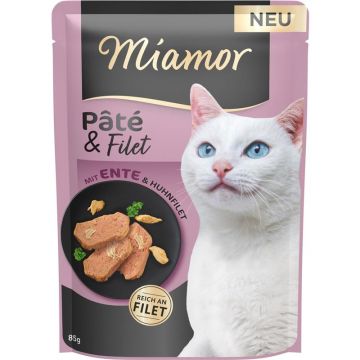 Miamor PB Pâté & Filet mit Ente 85g (Menge: 10 je Bestelleinheit) Miamor PB Pâté & Filet mit Ente 85g (Menge: 10 je Bestelleinheit)