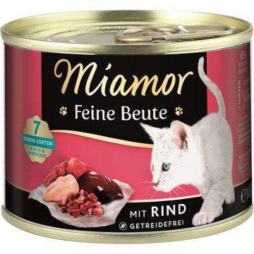 Miamor Dose Feine Beute Rind 185 g (Menge: 12 je Bestelleinheit) Miamor Dose Feine Beute Rind 185 g (Menge: 12 je Bestelleinheit)