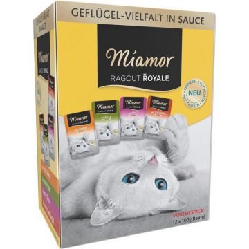 Miamor FB Ragout Royale Geflügelvielfalt in Sauce Multi Box 12x100g (Menge: 4 je Bestelleinheit) Miamor FB Ragout Royale Geflügelvielfalt in Sauce Multi Box 12x100g (Menge: 4 je Bestelleinheit)