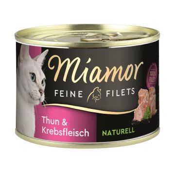 Miamor Dose Feine Filets Naturelle Thunfisch & Krebsfleisch 156 g (Menge: 12 je Bestelleinheit) Miamor Dose Feine Filets Naturelle Thunfisch & Krebsfleisch 156 g (Menge: 12 je Bestelleinheit)
