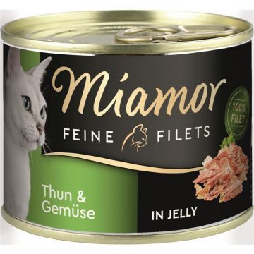 Miamor Dose Feine Filets Thunfisch & Gemüse 185 g (Menge: 12 je Bestelleinheit) Miamor Dose Feine Filets Thunfisch & Gemüse 185 g (Menge: 12 je Bestelleinheit)