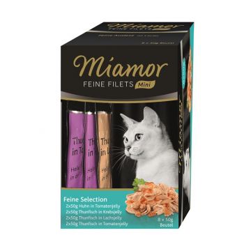 Miamor FB Feine Filets Mini Multibox Select. 8 x 50 g (Menge: 4 je Bestelleinheit) Miamor FB Feine Filets Mini Multibox Select. 8 x 50 g (Menge: 4 je Bestelleinheit)