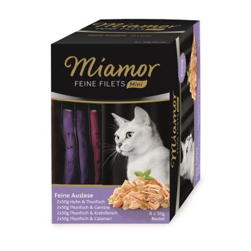 Miamor FB Feine Filets Mini Multibox Feine Auslese 8 x 50 g (Menge: 4 je Bestelleinheit) Miamor FB Feine Filets Mini Multibox Feine Auslese 8 x 50 g (Menge: 4 je Bestelleinheit)