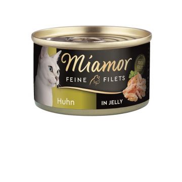 Miamor Dose Feine Filets Huhn in Jelly 100 g (Menge: 24 je Bestelleinheit) Miamor Dose Feine Filets Huhn in Jelly 100 g (Menge: 24 je Bestelleinheit)