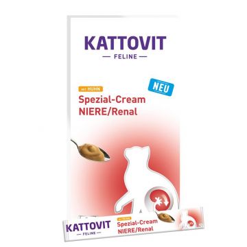 Kattovit Niere/Renal mit Huhn Spezial-Cream 6x15g (Menge: 11 je Bestelleinheit) Kattovit Niere/Renal mit Huhn Spezial-Cream 6x15g (Menge: 11 je Bestelleinheit)