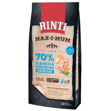 RINTI Max-i-Mum Junior Huhn 12kg + 2kg gratis RINTI Max-i-Mum Junior Huhn 12kg + 2kg gratis