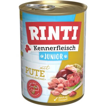 Rinti Dose Kennerfleisch Junior Pute 400g (Menge: 12 je Bestelleinheit)