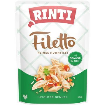 Rinti Filetto Huhnfilet mit Gemüse in Jelly 100 g (Menge: 24 je Bestelleinheit) Rinti Filetto Huhnfilet mit Gemüse in Jelly 100 g (Menge: 24 je Bestelleinheit)