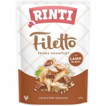 Rinti Filetto Huhnfilet mit Lamm in Jelly 100 g (Menge: 24 je Bestelleinheit) Rinti Filetto Huhnfilet mit Lamm in Jelly 100 g (Menge: 24 je Bestelleinheit)