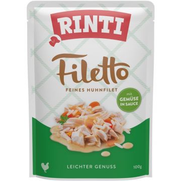 Rinti P.B. Filetto Huhn & Gem&uuml;se in Sauce 100g (Menge: 24 je Bestelleinheit)