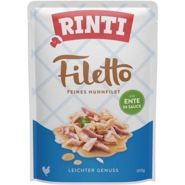 Rinti P.B. Filetto Huhn & Ente in Sauce 100g (Menge: 24 je Bestelleinheit)