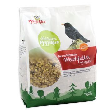 Nat&uuml;rlich Pfiffikus Weichfutter mit Insekten 2,5 kg (Menge: 4 je Bestelleinheit)