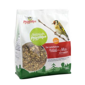 Nat&uuml;rlich Pfiffikus Vital-Mix mit Insekten 1 kg (Menge: 5 je Bestelleinheit)