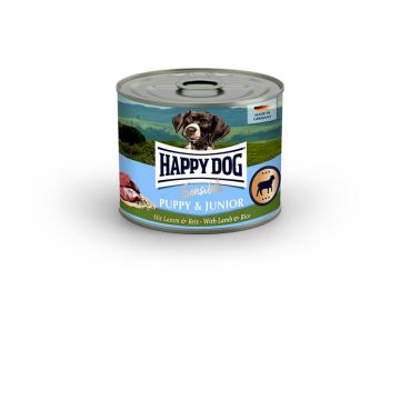 Happy Dog Dose Sensible Puppy Lamm & Reis 200g (Menge: 6 je Bestelleinheit) Happy Dog Dose Sensible Puppy Lamm & Reis 200g (Menge: 6 je Bestelleinheit)