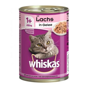 Whiskas Dose Gelee mit Lachs 400g (Menge: 12 je Bestelleinheit)
