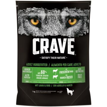 Crave Dog Trockenfutter Lamm & Rind 1 kg