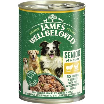 James Wellbeloved Dog Dose Senior Lamm & Huhn Pastete 400g (Menge: 6 je Bestelleinheit)