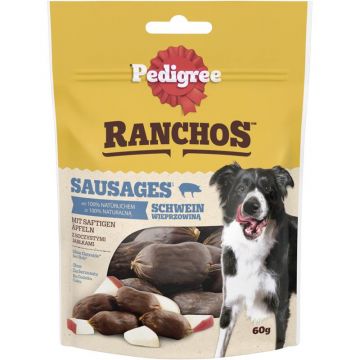 Pedigree Ranchos Sausages Schwein 60g (Menge: 7 je Bestelleinheit)