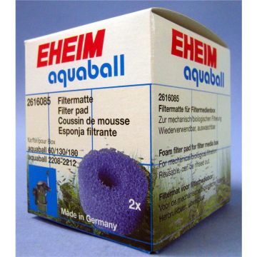 EHEIM Filtermatte für Filterbox Innenfilter 2208 - 2212 & aquaball 60 - 180 2 Stück