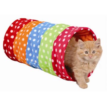 Trixie Spieltunnel, Fleece 25 × 50 cm, bunt