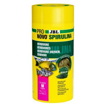 JBL ProNovo Spirulina Flakes M 1000 ml / 160 g JBL ProNovo Spirulina Flakes M 1000 ml / 160 g